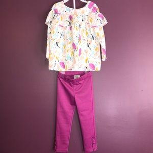 👋🏼 Going to Goodwill- NWOT Genuine Kids Top/Leggings Set